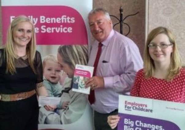 Pat Catney MLA with representatives of Lisburn-based Employers For Childcare.