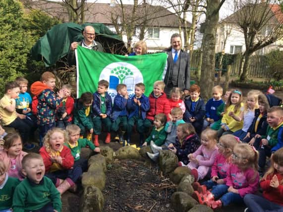 Kylemore Nursery School in Coleraine has been awarded a prestigious Eco-Schools Green Flag, for the third time, by the environmental charity Keep Northern Ireland Beautiful.