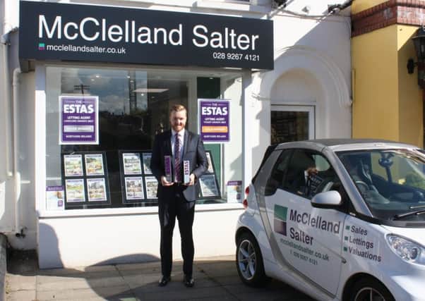 Rental Manager Graeme Beck shows off McClelland Salter's ESTAS.
