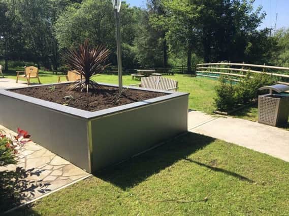The raised bed which the council initially refused to plant out
