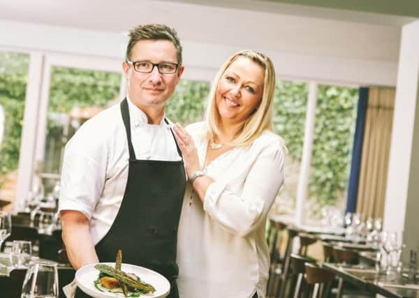 Chef Chris McGowan and his wife Davina, owners of Wine and Brine, Moira.