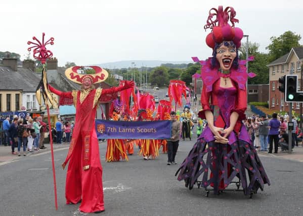 A scene from last year's carnival in Larne. Pic by Press Eye.