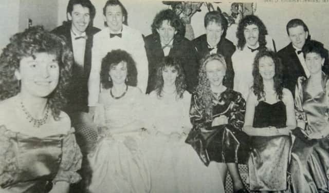 Enjoying the North West College of Technology formal in 1989.