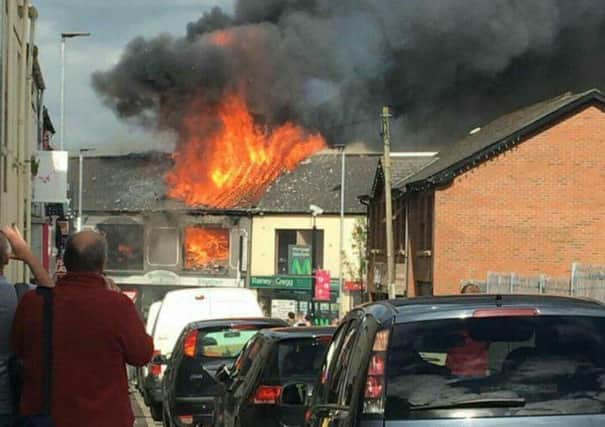 Fire on Broughshane Street, Ballymena