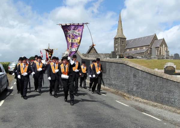 An Orange Order parade at Drumcree in Portadown. Photo: Mark Pearce / Presseye.com
