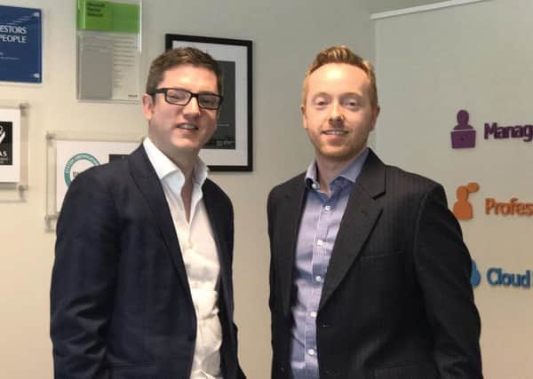 Stephen McCann, CEO of P2V Systems, and Graeme Waring, Partner and Alliances Manager, P2V Systems.