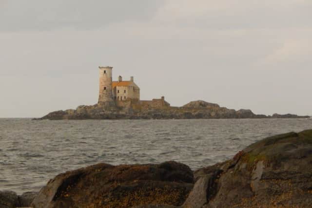 The Maidens Rocks, site of at least two smuggling wrecks. The lighthouses were built in 1829. INCT 23-752-CON