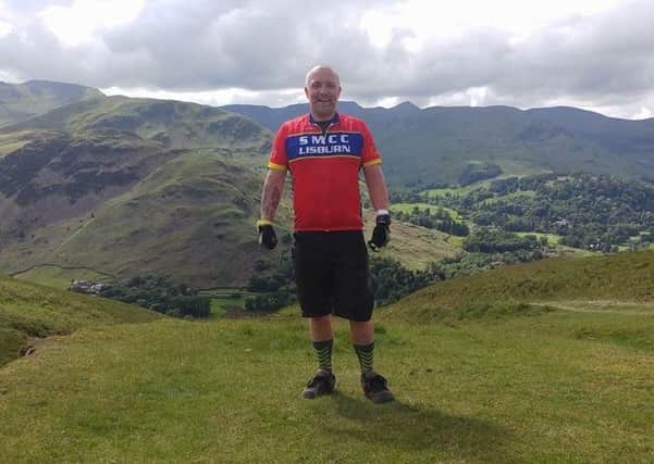 L?isburn Dad Colin McCard is taking part in a Mountain Bike Challenge