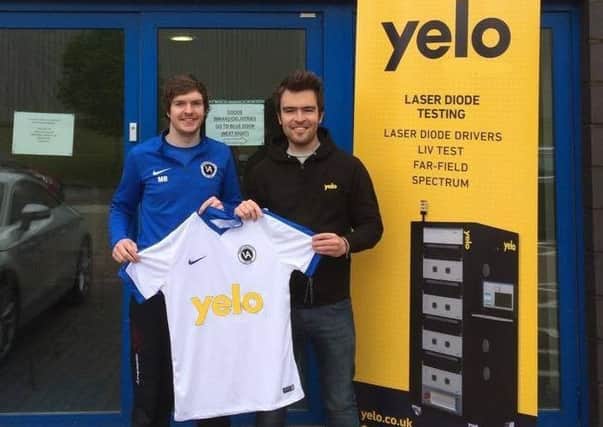 Carrickfergus-based business Yelo is sponsoring Vision Athletic Football Club.
