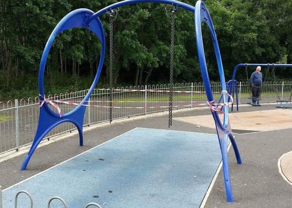 Play park at Brownlow is vandalised