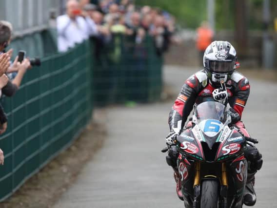Michael Dunlop won the first Supersport race on Monday.