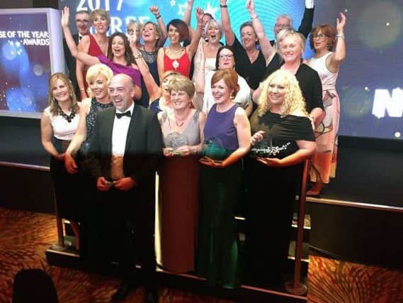 The Northern Health Trust team pictured at the RCN 'Nurse of the Year' Awards.