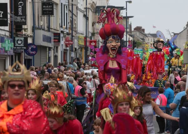Last year's carnival in Larne. Pic by Declan Roughan / Presseye