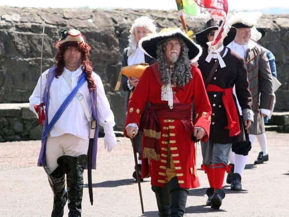 Saturday's re-enactment of the arrival of King William of Orange at Carrickfergus.