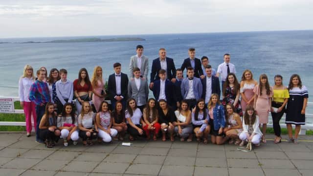 Leavers from Our Lady of Lourdes School in Ballymoney.