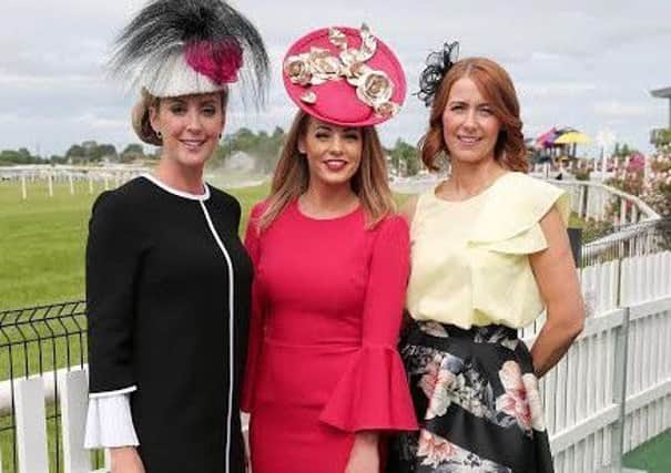 Press Eye - Belfast - Northern Ireland - 24th June 2017 - 

Magners Ulster Derby , Summer Festival of Racing at Down Royal Racecourse.


Dressing to impress has paid off in style for Victoria Corr from Galbally, Co. Tyrone who won the ultimate accolade of Magners Best Dressed Competition on Magners Derby Day at Down Royal.

Victoria is pictured after being presented with her amazing prize of Three Nights in Miami followed by a Seven Day Caribbean Cruise by Best Dressed Host Chanelle McCoy, left, and Julia Galbraith, Magners Brand Manager.

Photo by Kelvin Boyes / Press Eye.
