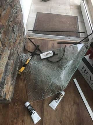 Damage caused by thieves who broke into J's Hair Lounge Ballymoney