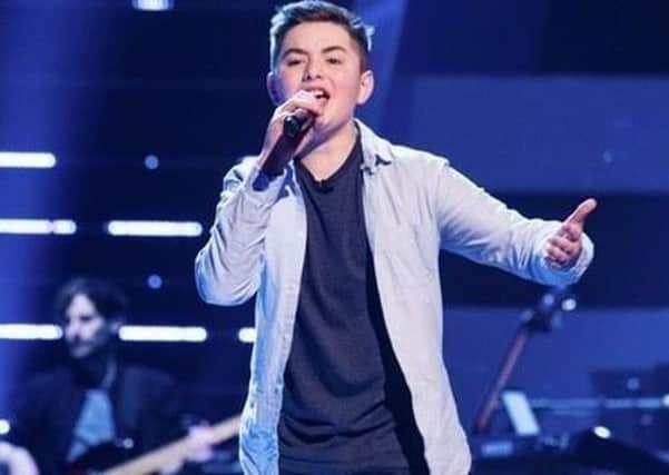Nathan Johnston appeared on The Voice Kids on Saturday night.