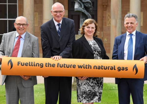 Pictured at Hillsborough Castle are Phoenix Natural Gas Chief Executive Michael McKinstry, Chairman Peter Ritson, Utility Regulator Chairman Bill Emery and board member Teresa Perchard.