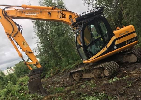 Digger moves in to clear the former Clendinnings factory