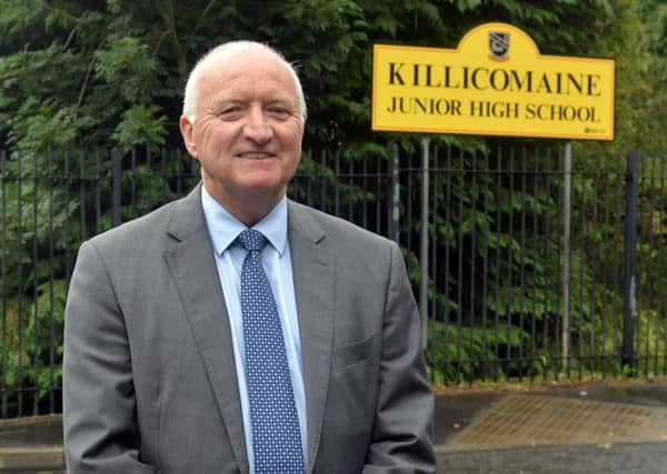 Hugh McCarthy, principal of Killicomaine Junior High School, who is retiring after 23 years in the post. INPT26-201C.