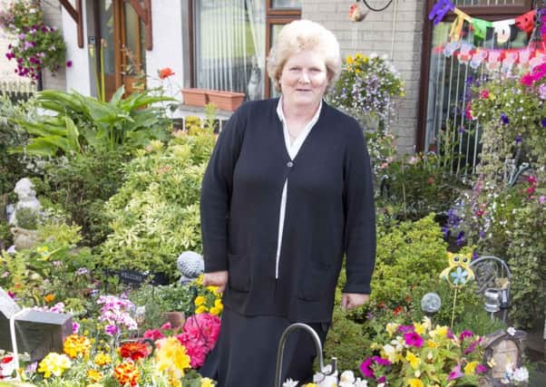 Philomena Corey, winner in the Best Kept Container Garden Competition in the Mid & East Antrim in Bloom awards in 2016.