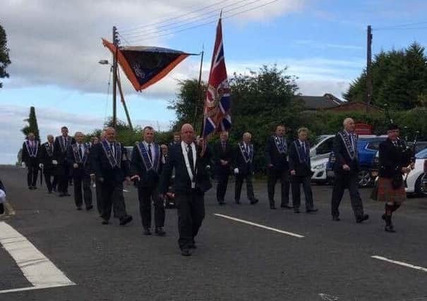 A Somme commemoration parade was held in Cairncastle.