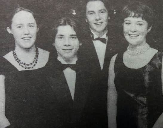 St Joseph's High School formal organisers in 1993 - Melanie Clarke, Brian Hunter, Michael Swanson, Ellen Laverty.