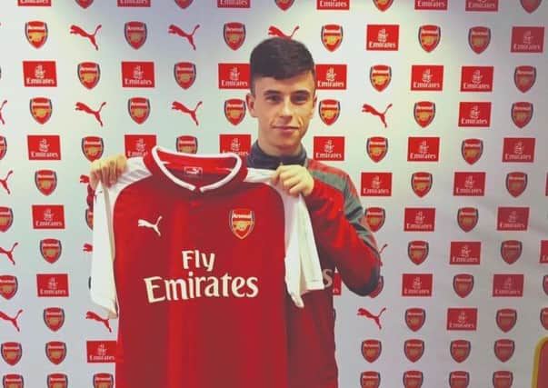 Talented midfielder, Jordan McEneff has signed a two year scholarship deal with Premiership club, Arsenal.