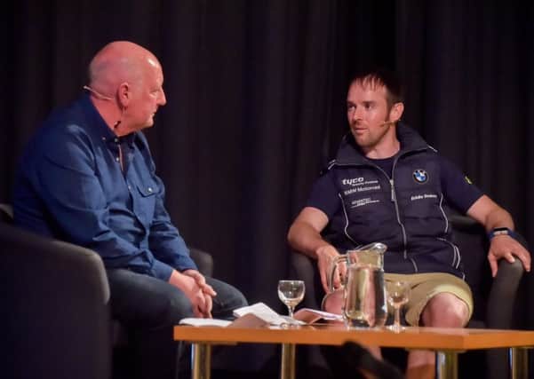 Alistair interviewed by road racing journalist Stephen Davison