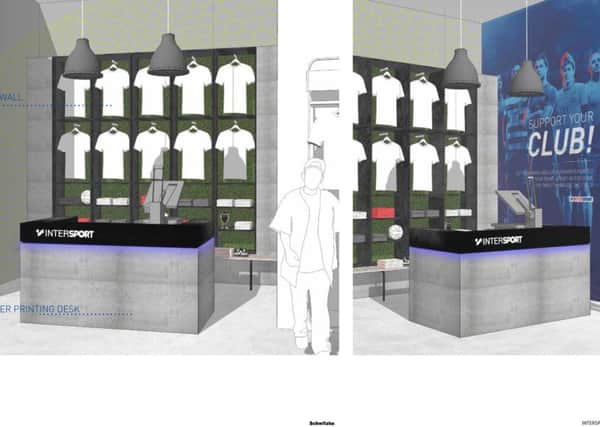 A jersey printing station will form part of the new shop.