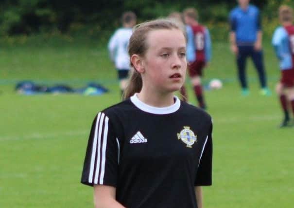 Aimee is a past pupil of Moneymore Primary School and plays club football for Mid Ulster Ladies.