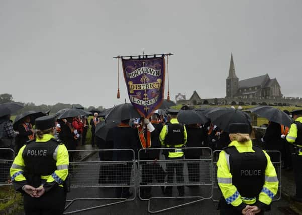 Orangemen make the annual march to Drumcree Road in 2016. Picture Mark Marlow/Pacemaker Press