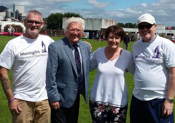 Stephen Greene, Jackie Fullerton, Diane McConnell (CEO of MRF) and Derek Menice (vice chairman Nortel Social Club).
