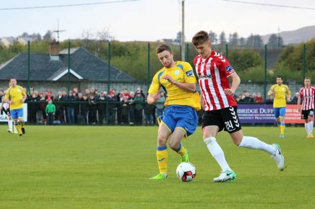 Coleraine are keen to bring in Scott Whiteside from Derry City. Photo Stephen Doherty