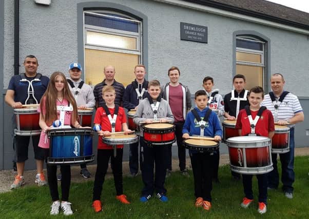 Participants who took part in Drumlough Highland Pipe Band's Highland Bagpipe and Drumming classes.