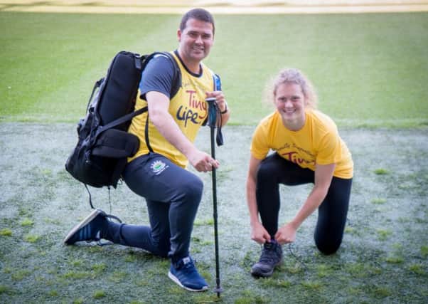 David Healy MBE and Caragh Milligan are gearing up for TinyLife's Slieve Donard Challenge.
