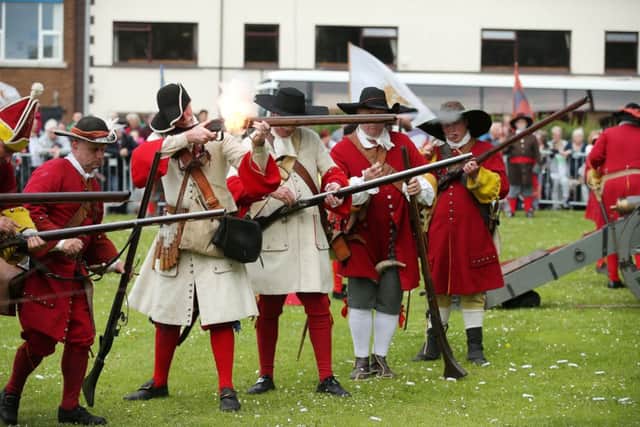 The re-enactment of the Siege of Carrickfergus Castle and the landing of King William at Castle Green, Carrickfergus, on July 13. Photo by Kelvin Boyes / Press Eye.Photo by Kelvin Boyes / Press Eye.