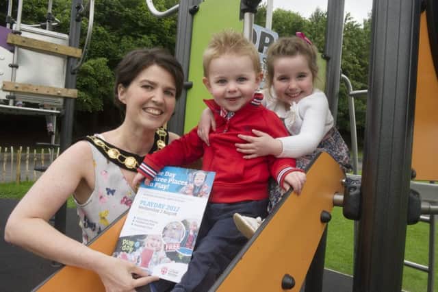 The Chair of Mid Ulster District Council, Councillor Kim Ashton is encouraging residents to get outdoors with their children and celebrate play on this National Play Day!