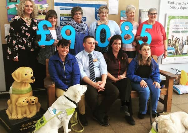 Sainsbury's Ballymena staff presented a magnificent donation to local members of the Guide Dogs for the Blind Charity.