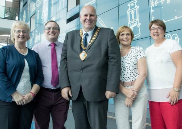 Mid and East Antrim Mayor, Councillor Paul Reid, is pictured with members of the Kells and Eskylane Presbyterian Churches ahead of their humanitarian trip to Hungary.