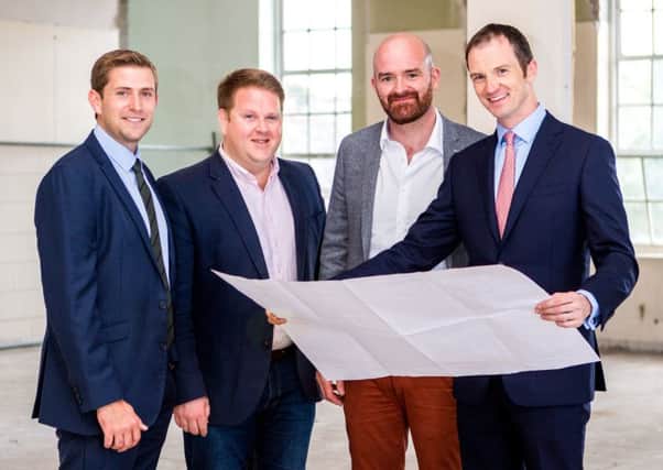 Mike Fetherston, Fetherston Clements; Robert Mulligan, Portland Property Group; Shane Woods, Portland Property Group and Will Miscampbell, Fetherston Clements. Pic by Emma Kenny