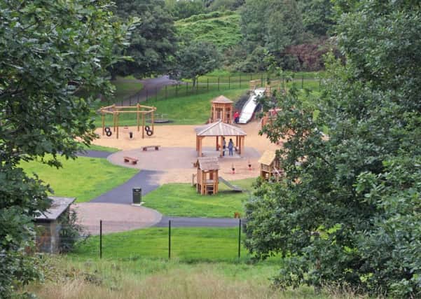 The play area at St. Columb's Park, Waterside. 1308JM22