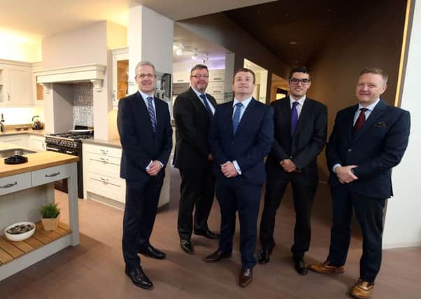 Pictured (l-r) are Brian Shane, Corporate Banking Manager at Danske Bank; Paul Donnelly, Director and Simon Oliphant, Managing Director (both Uform) with Geoff Sharpe, Head of Corporate at Danske Bank and Eamon Donnelly, Chairman of Uform.