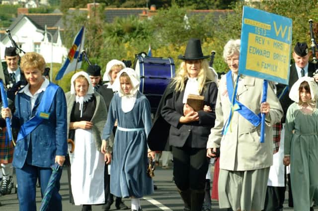 Members of Ballycarry WI join in the pageantry at a previous Broadisland Gathering.