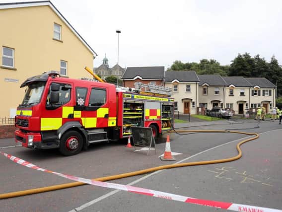 The Northern Ireland Fire and Rescue Service attended the scene when residents reported the smell of gas in the area. (Photo: Presseye)