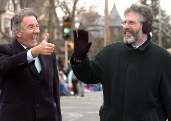 Richard Neal (left) with Gerry Adams in 2006 in Massachusetts, where Mr Neal is a congressional representative