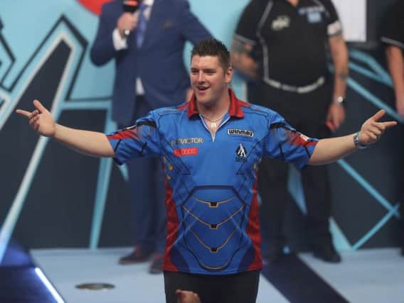 Daryl Gurney in action at the World Matchplay.