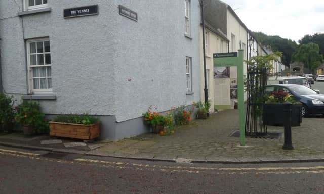 The original proposed location of the fibre optic street cabinet in Glenarm,