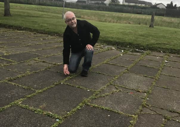 Liam Mackle expresses concerns over weeds in Taghnevan.